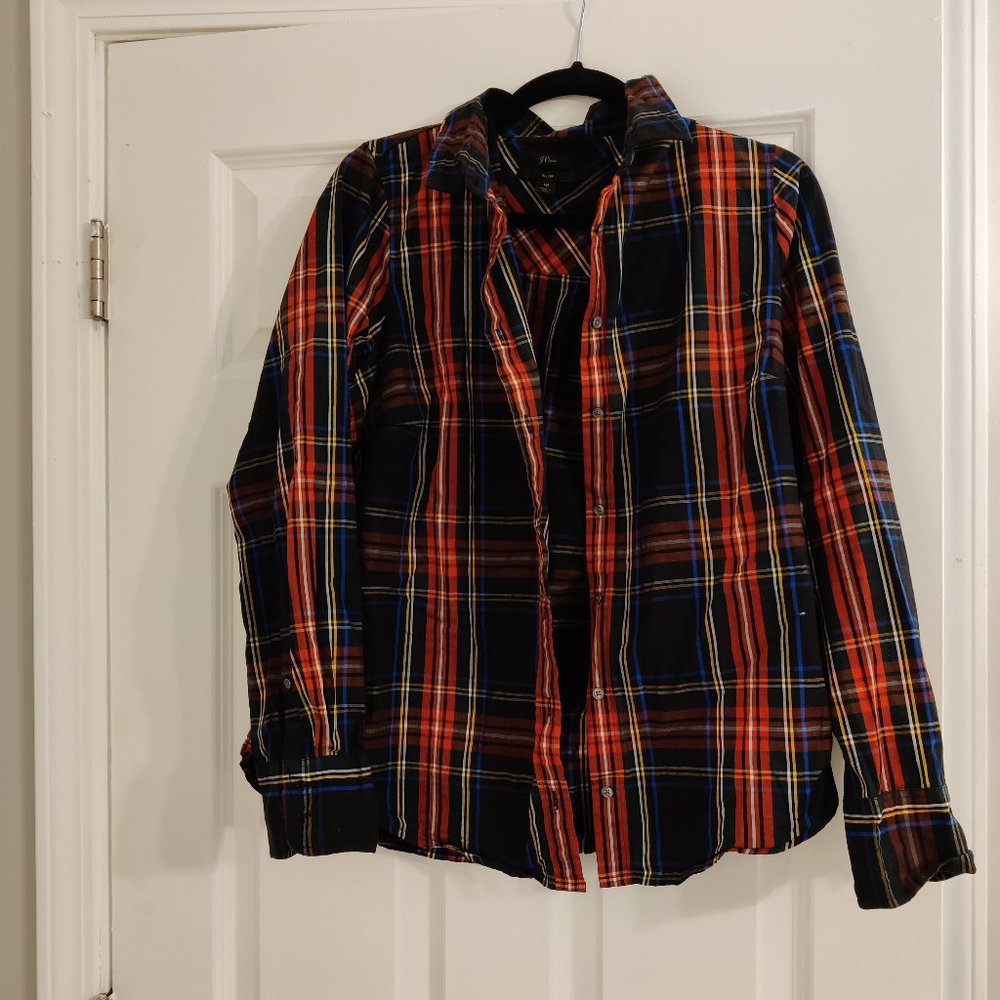 ***Last Chance***. J. Crew Plaid Slim Fit Shirt - Size 16